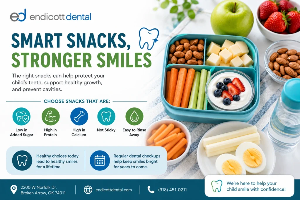 Endicott Dental Smart Snacks Infographic