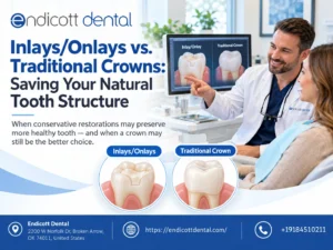 Inlays/Onlays vs. Traditional Crowns: Saving Your Natural Tooth Structure